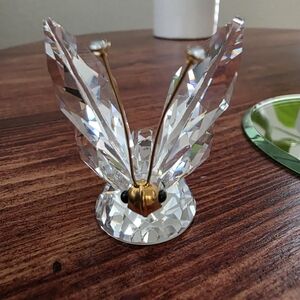 Swarovski Crystal Butterfly with Gold Accents